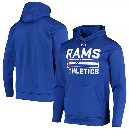 Men's Under Armour Royal Colorado State Rams Pride Athletics Pullover Hoodie, Size: Large, Blue