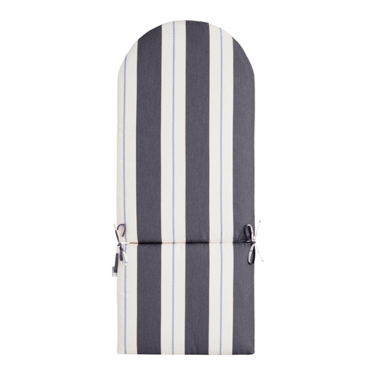 Sunbrella Navy Stripe Adirondack Chair Cushion: Blue/Multi - Acrylic by World Market