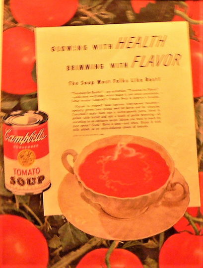 1947 Campbell's Tomato Soup Matted Vintage 11x14 Print