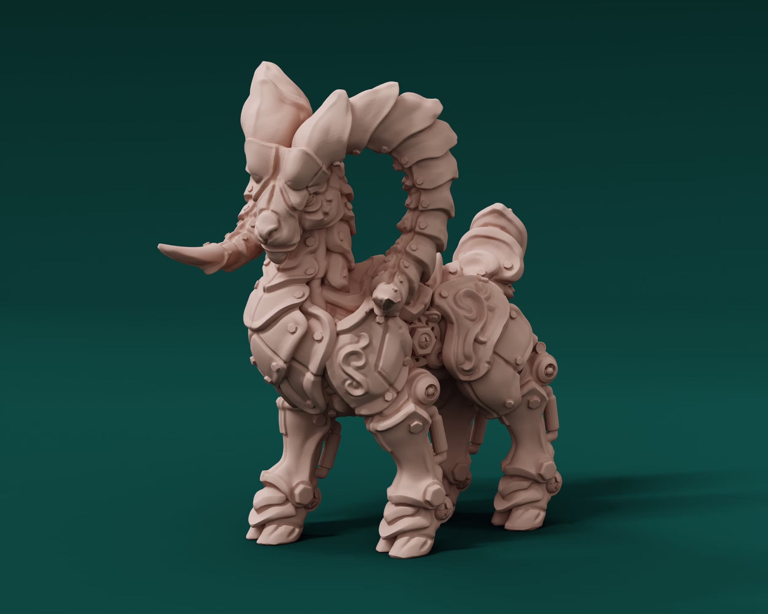 Ram Construct - Dnd Miniatures Dungeons & Dragons Pathfinder Rpg Tabletop