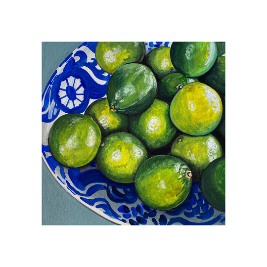 Limes Still Life 6x6 Print