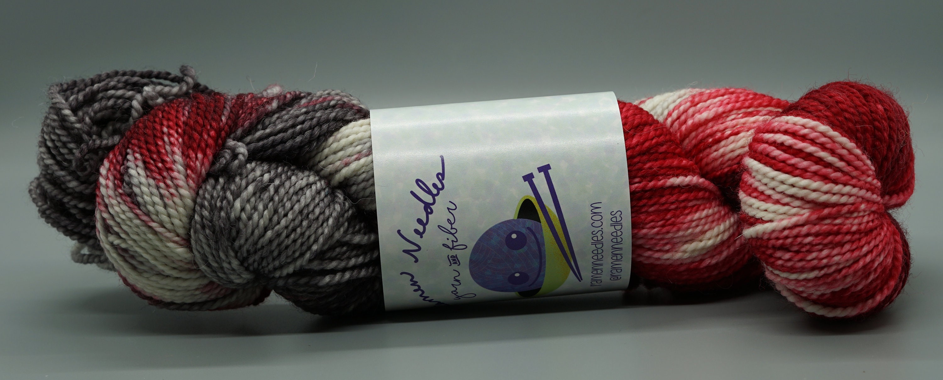 Ramen Needles Yarn & Fiber Worsted Weight in Tailgating Columbus, Weird Ohio Cryptids Collection, Hand Dyed