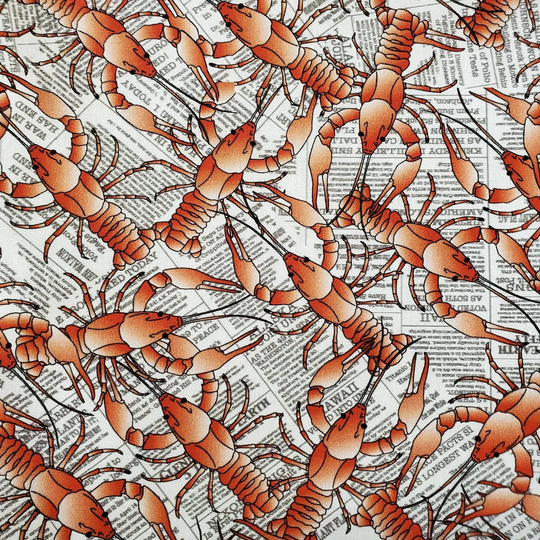 Crawfish Poplin Scrub Cap
