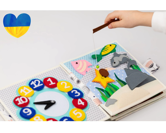 Montessori Toy Quiet Book, Fidget Toys For Toddler, Baby Girl Gift