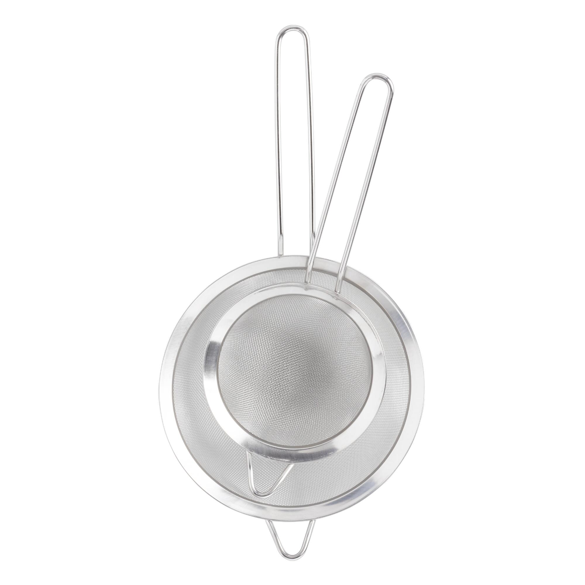 Metal Mesh Strainers 2 Pack: Silver by World Market