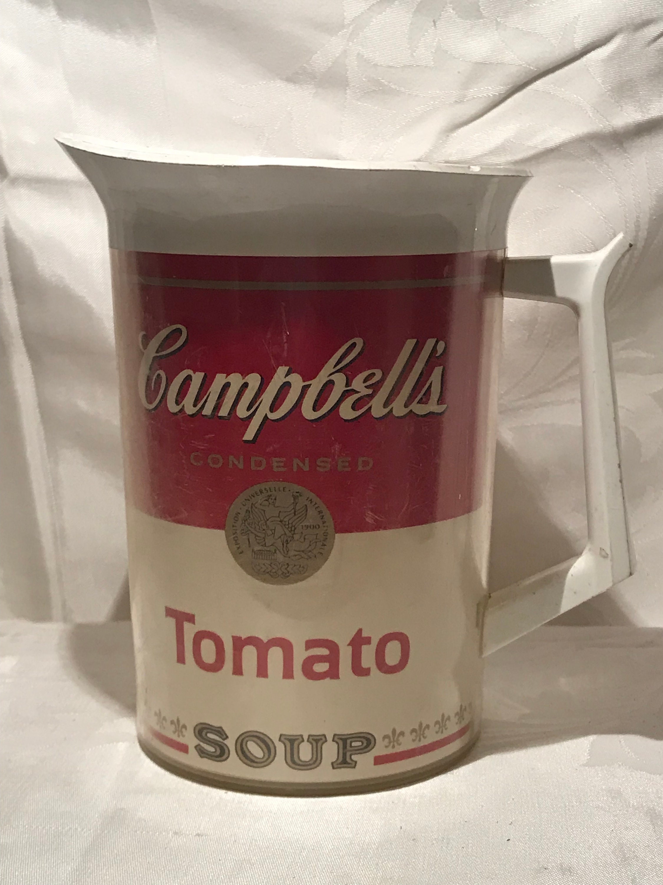 Campbell's Soup, Vintage Tomato Soup Pitcher, West Bend, Thermo-Serv Thermos #2, Cambell Soup Collectible