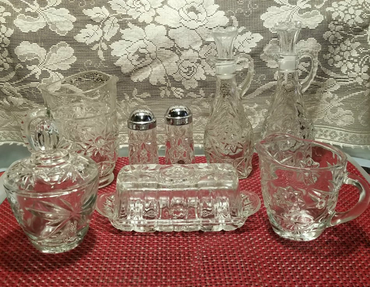 12 Piece Prescut Clear Miscellaneous Serving Set Anchor Hocking