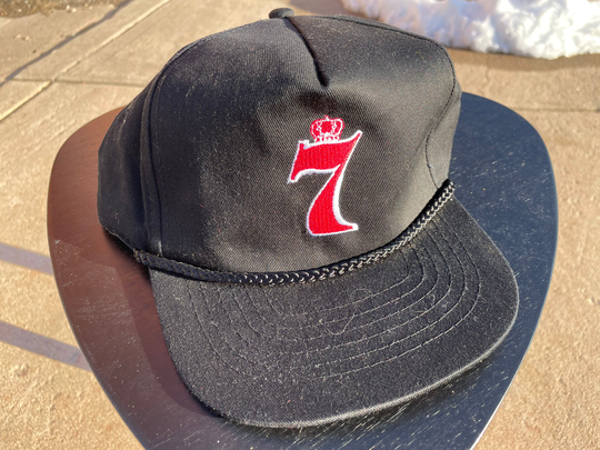 Vtg 90S Seagram 7's Canadian Blended Whiskey Stitched Snapback Hat