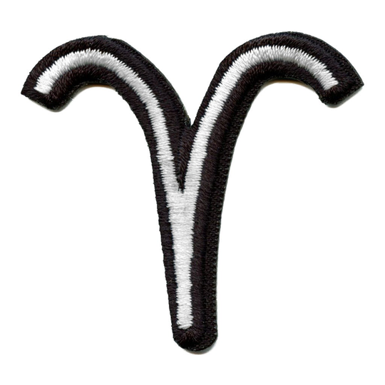 Aries Astrological Zodiac Symbol Patch Horoscope Ram Sign Embroidered Iron On Eb4
