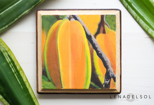 Painting Of Tropical Fruit, Puerto Rico Art Painting, Rico, Caribbean, Wall Art, Rican Housewarming