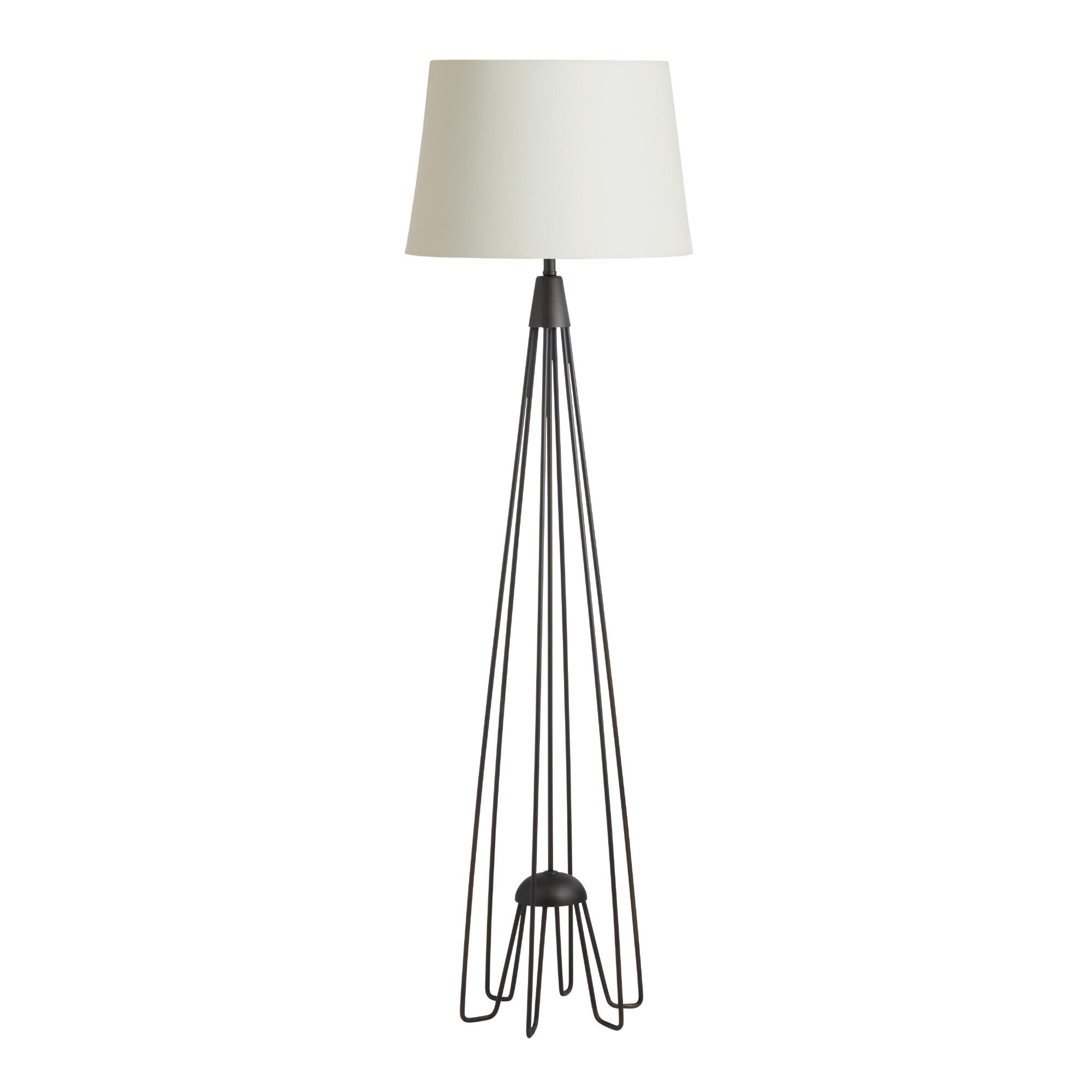 Black Iron Hairpin Kent Floor Lamp Base by World Market