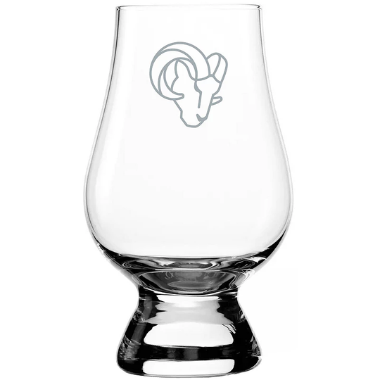 Los Angeles Rams 6oz. Glencairn Whiskey Glass, Multicolor