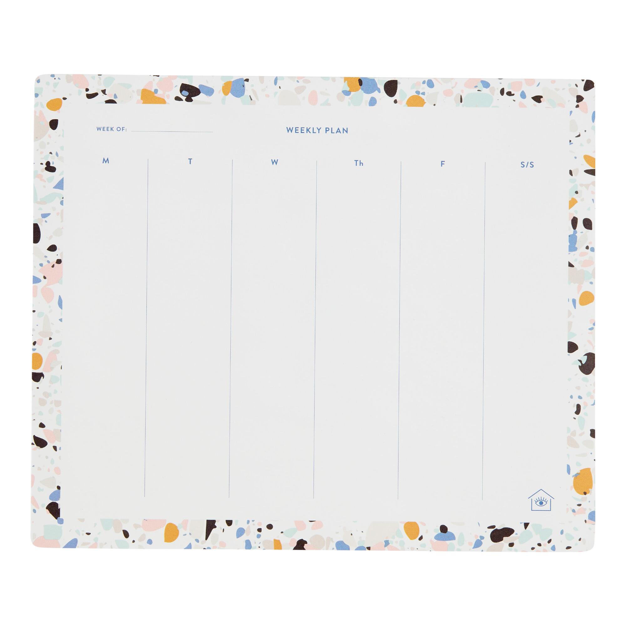 Jonathan Adler Weekly Planner Notepad: White - Paper by World Market