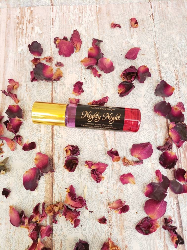 Essential Oil Blend || Nighty Night Rollerball All Natural Sleep Help Self-Care