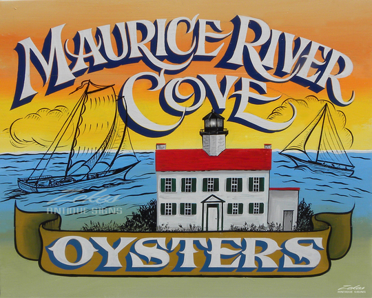 Maurice Cove Nj Oyster Print Seafood Art New Jersey Shore