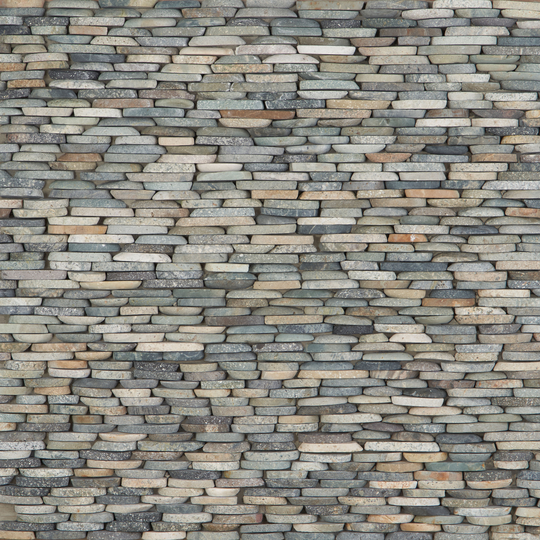 Artmore Tile Landscape Dark Blend 4-in x 11-in Natural Stone Slate Pebble Stone Look Wall Tile | EXT3RD105034