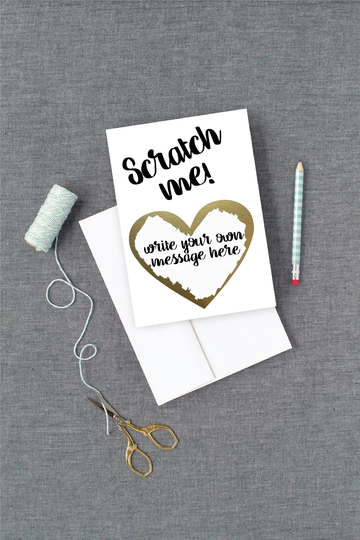 Custom Scratch Off Card | With Message Diy Your Own Pregnancy Announcement New Baby