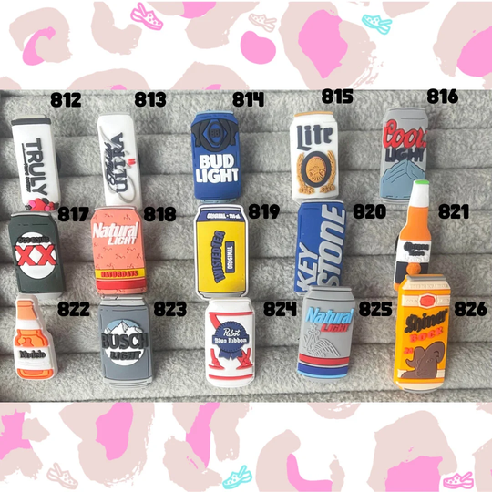 Alcohol Charm Adult Beverage Drink Soda Pop Beer Can Crocs Charms Jibbitz Shoe