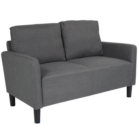 Flash Furniture Washington Park Modern Dark Gray Fabric Polyester/Blend Loveseat | 889142499541