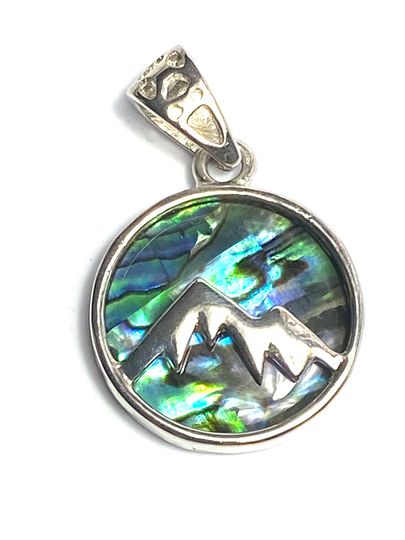 Mountain Abalone Mother Of Pearl Pendant, Sku#m992