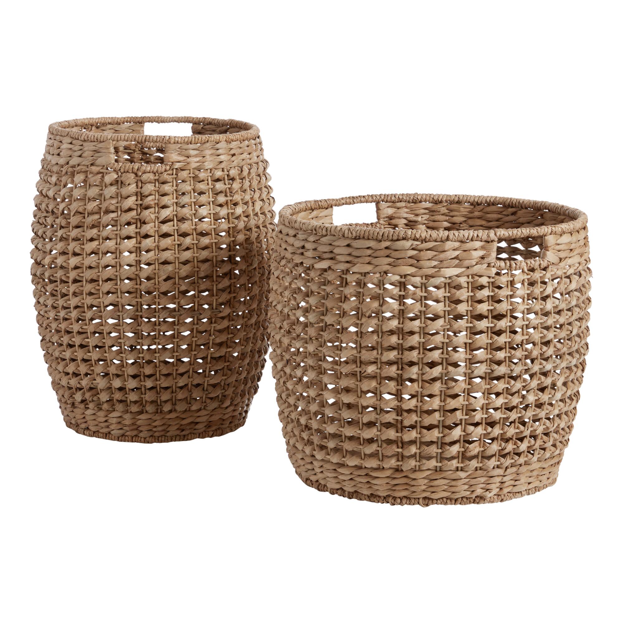 Water Hyacinth Leanne Tub Basket: Natural by World Market