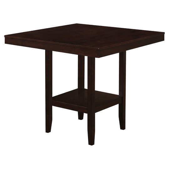 Monarch Specialties Espresso Contemporary/Modern Dining Table, Composite with Espresso Composite Base in Brown | I 1900