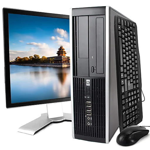 HP 8200 Refurbished Desktop Computer with 22" Monitor, Intel Core i5, 8GB Memory, 240GB SSD, Windows 10 Pro