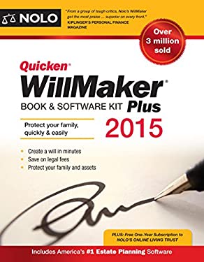 Quicken WillMaker : Book and Software Kit by Editors of Nolo