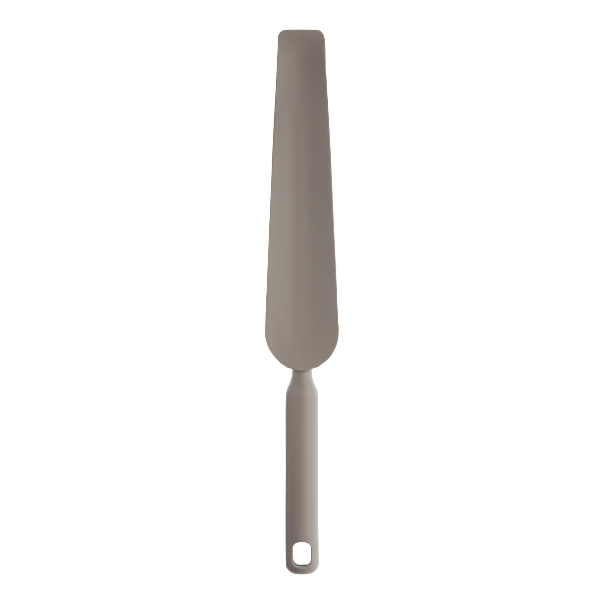 Gray Silicone Curved Blender Spatula by World Market
