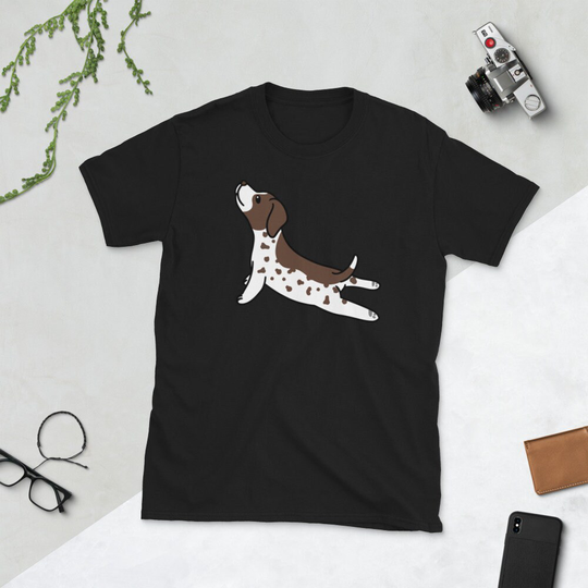 German Shorthaired Pointer Yoga Pose T-Shirt, Funny Shirt, Cute Gift, Dog Tee