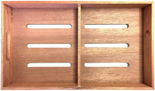Fess Storage Versatility Cedar Tray With Adjustable Divider