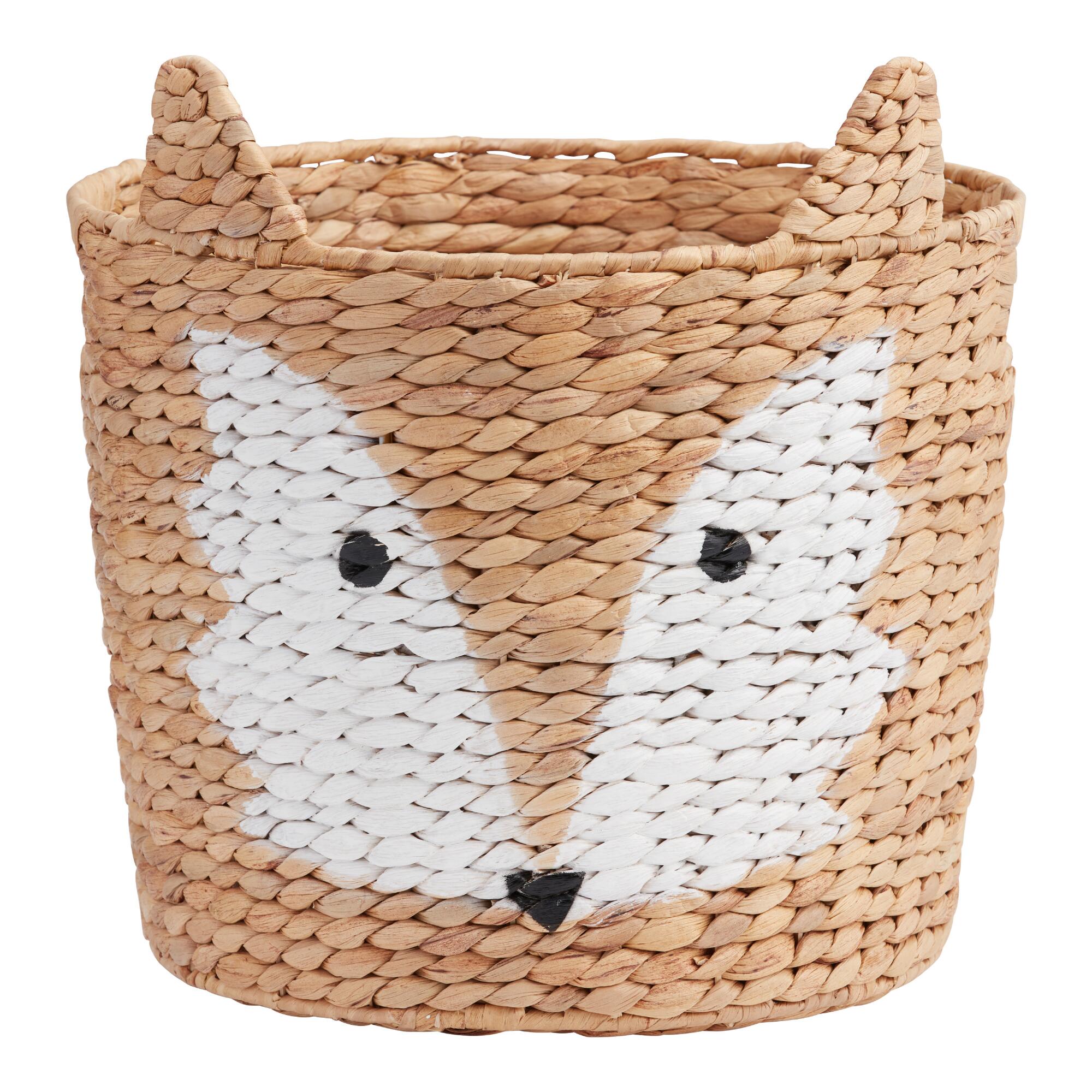Natural Hyacinth Fox Franklin Basket - Water Hyacinth by World Market