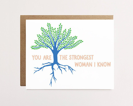 Mother's Day Card, Strong Woman Womans Feminist Card For Mom, Get Well Card Her, Supporting Women Best Friend