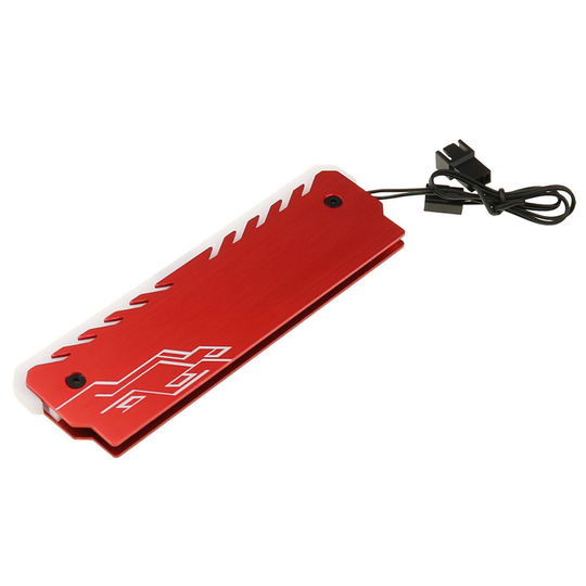 Colorful RGB Light Memory RAM Cooler Heat Sink Cooling Vest Radiator for DIY PC - red
