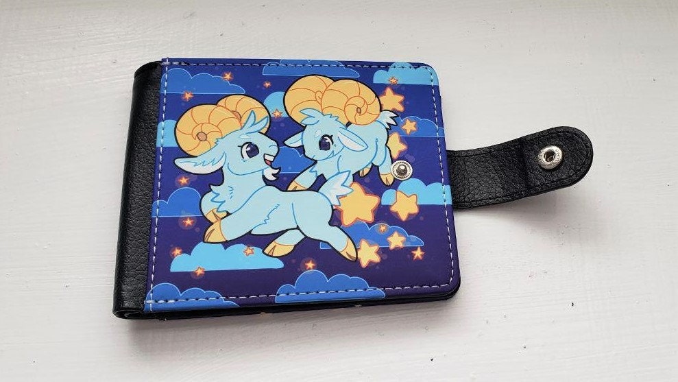 Ram in The Clouds Bi-Fold Wallet || Unisex Vegan