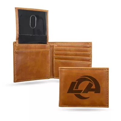 Rico Industries NFL Laser-Engraved Bifold Wallet - Los Angeles Rams