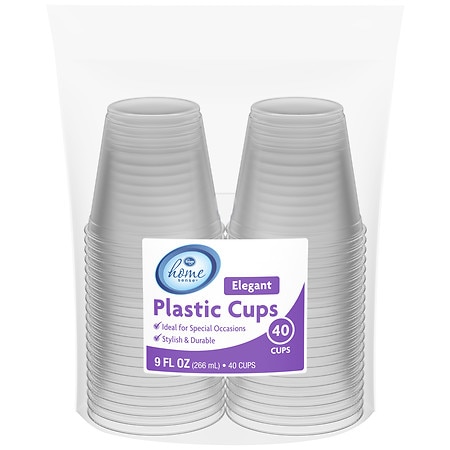 Kroger Elegant Plastic Cups 9 oz - 40.0 ea