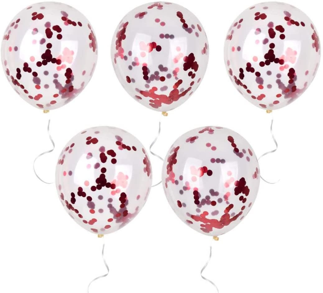 Crawfish Red Jumbo | Set Of 5 Balloons Lobster Seafood Boil Party New Orleans Cajun Birthday 12 Inches Latex Confetti Metallic