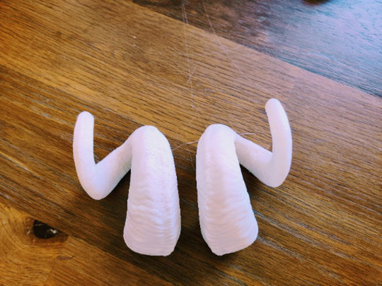 Cosplay Horns | 3D Printed Ready For Painting