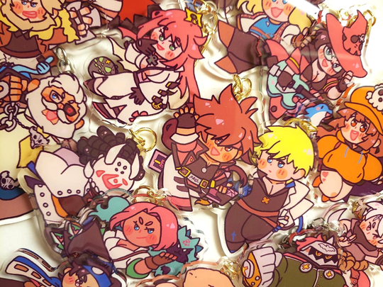Ggst Acrylic Charms