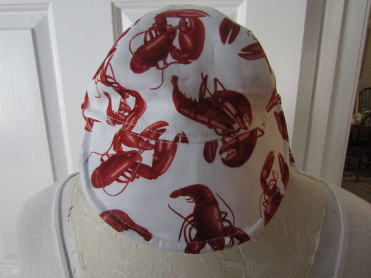 Sierra's Attic Lobster Seafood Beach Sun Protector Ocean Nautical Baby Child Flap Hat Hats