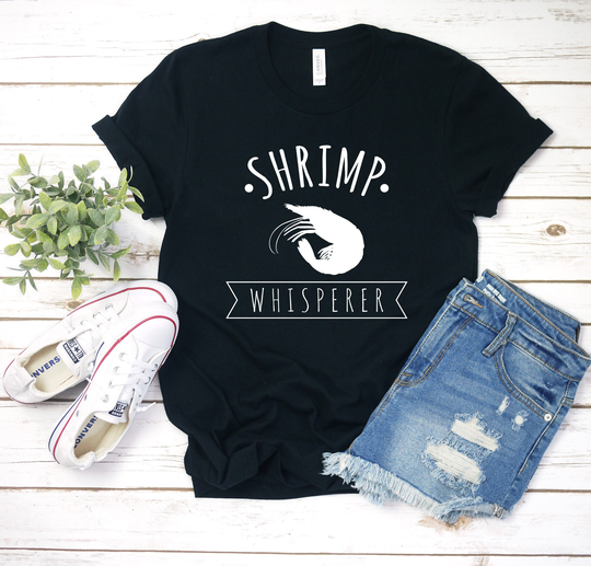 Shrimp Whisperer Shirt/Tank Top Hoodie Lover Cute Tee Shrimping Gift Seafood Tshirt Cherry