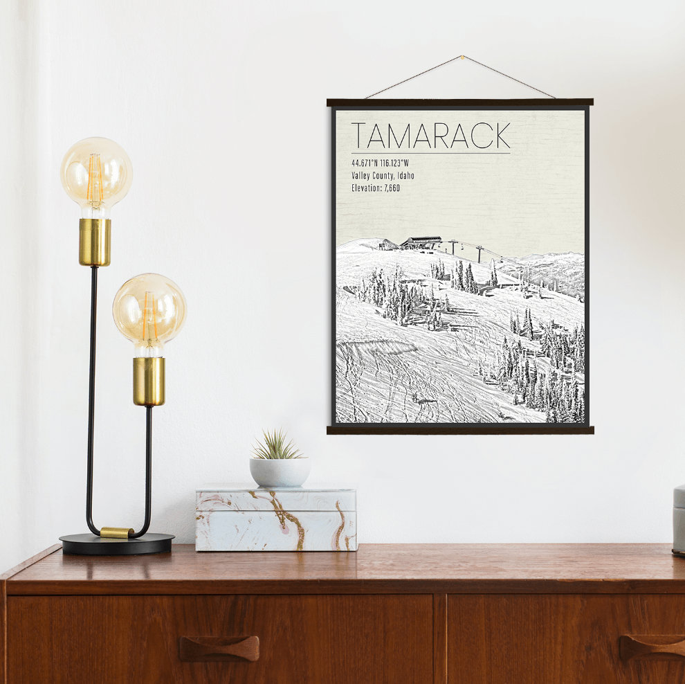 Tamarack Idaho Ski Resort Print | Hanging Canvas Of Printed Marketplace