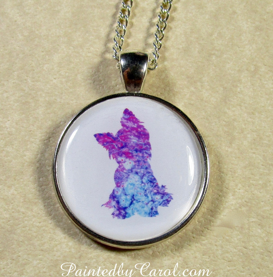 Yorkshire Terrier Pendant, Yorkie Necklace, Yorky Jewelry, Gifts, Mom Jewelry With Yorkie, Gift