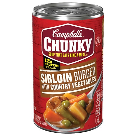 Campbell's Chunky Sirloin Burger with Country Vegetables Soup - 18.6 Ounces
