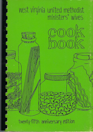 Charletston Wv Vintage 1980 West Virginia Methodist Church Ministers State-Wide Cookbook Community Collectible Spiral Bound Rare Cook Book