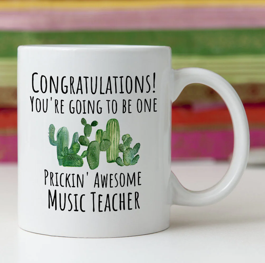 New Music Teacher Job/New Gift/New Mug/Teaching Job/Welcome