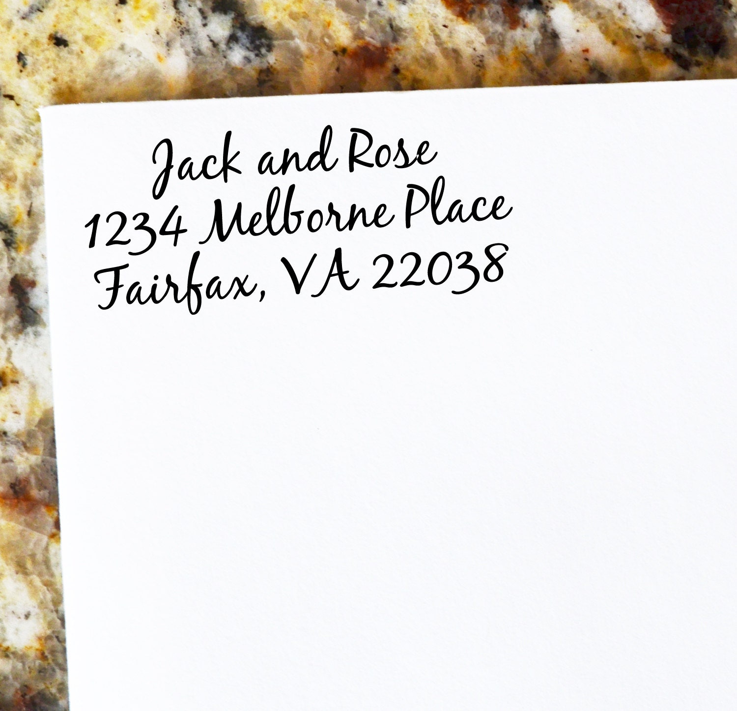 Custom Address Stamper - Housewarming Gift Wedding Self Inking