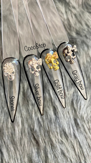 Skulls Charms Halloween 3D Nail