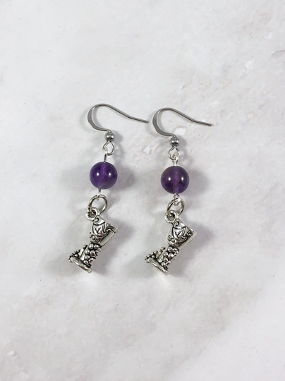 Dionysus Earrings, Greek God, Mythology Jewelry, Hellenic, Bacchus
